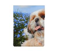 Shih Tzu Close-up, PU Leather Laptop Sleeve, Notebook Bag Laptop Case Sleeve Tablet Briefcase