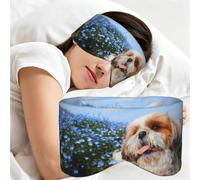 Shih Tzu Close-up, Sleep Mask for Home Travel, Full Eye Covers Light Blocking Eye Mask Sleep Eye and Ear Muffs