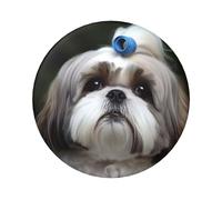 Shih Tzu Dog Button Pins 1 Pc, 2.4 Inch Round Button Badges Metal Personalized Picture Photo Pin Buttons Kit For Craft Supplies Christmas Diy Party Projects, 12 PCS, One Size