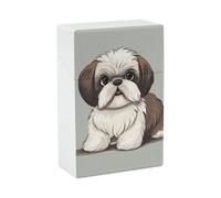 Shih Tzu Dog Cigarette Case for Men, Plastic Box for Smoke, Portable Waterproof Smoking Boxes for Woman, Cigarettes Smoking Accessories, Christmas Day Gift