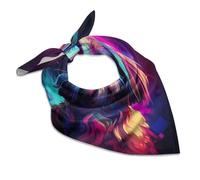 Shih Tzu Dog Fashion Silk Scarf Soft Bandana Head Scarves Hair Sleeping Wraps for Men Women 18"x18"