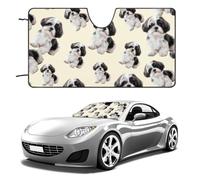 Shih Tzu Dog Foldable Car Windscreen for Front Window