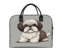 Shih Tzu Dog Laptop Tote Bag Casual Travel Handbag Multi Pocket Shoulder Bags for Work Travel