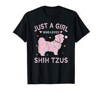 Shih Tzu Dog Shirt For Women Just A Girl Who Loves Shih Tzus T-Shirt