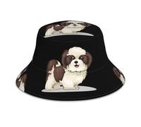 Shih Tzu Dog Sun hat with wide brim, easy to carry, breathable and lightweight, foldable and portable sun hat