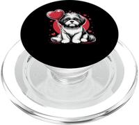 Shih Tzu Dog Valentine's Day Dog Owner Valentine PopSockets PopGrip for MagSafe