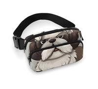 Shih Tzu Dog Waist Bag Fashion Fanny Bag with Adjustable Strap for Outdoor Workout Cycling Unisex, white, 20x13cm, Waist Bag
