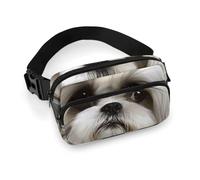 Shih Tzu Dog Waist Bag Large Capacity Fanny Pack Adjustable Belt Crossbody Bags Portable Waist Packs For Outdoors Traveling Casual Running
