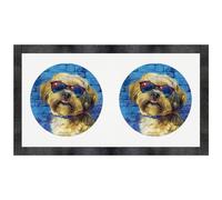 'Shih Tzu Dog Wearing Sunglasses' Pet Feeding Mat (PM00026849)