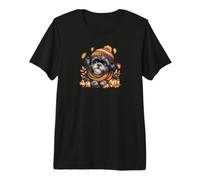 Shih Tzu Fall Pumpkin Leaves and Shihtzus Premium T-Shirt