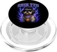Shih Tzu Gangster - Funny Dog Weird Trashy Meme PopSockets PopGrip for MagSafe