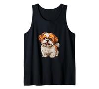 Shih Tzu im Vintage Look Tank Top