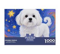 Shih Tzu Jigsaw Puzzles for Adults 1000 Educational Games Cute Dog Fun Present & Activity for Home38x26cm/1000pcs
