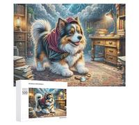Shih Tzu Jigsaw Puzzles Puzzle for Adults Kids. 1000 Piece Cute Pet Whimsical Challenge Toy Educational Games Home Decoration for Adults& Kids Age 14 Years Up 500 PCS
