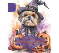 Shih Tzu: Libro para colorear para amantes de los perros - Edición de otoño (Serie de libros para colorear: Perros adorados)