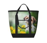 Shih Tzu Little Cute Dogs Curly Puppy Pets Field,Lunch Bags Large Capacity Insulated Tote Bag For Women Men Work Picnic Travel