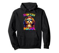 Shih Tzu Mama Pop Art Dog Lover Cute Shih Tzu Mom Pullover Hoodie