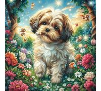 Shih Tzu Puppy 100 Piece Premium Jigsaw Puzzle Adult Jigsaws Brain Training Hobby Home Decor Winter Gift Unique Shaped Eco Friendly Material 28x28cm