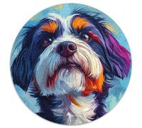 Shih Tzu Puzzle 1000Pc Jigsaw Rotundity Jigsaws Adults Kids Puzzles Creative Games Home Adult Decoration Educational Games Inspirational 1000pcs (67.5x67.5cm)