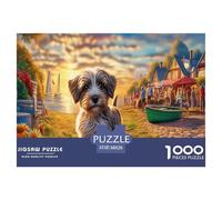 Shih Tzu Puzzle for Adults & Kids: Happy Pup in A Sunlit Field 1000Pc Educational Games for Wall Decor 38x26cm/1000pcs