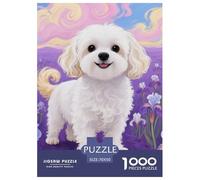 Shih Tzu Puzzles 1000 Pieces for Adults Beautiful Decoration Puzzle Cute Dog Colourful,Fun,Challenging And Brainteasing Adults Jigsaw Puzzle Gifts for Men70x50cm/1000pcs