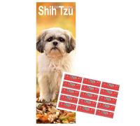 Shih Tzu Slim Calendar 2026 | Dog Breed Slimline 12 Month Wall Calendar | January to December 2026 | With Free Organisational Stickers, Plastic Free
