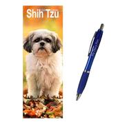 Shih Tzu Slim Calendar 2026 + EXCLUSIVE LIMITED EDITION PEN