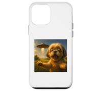 Shih Tzu UFO Selfie With Funny Invasion Alien Dog Lover Case for iPhone 12 mini
