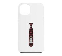 Shih Tzu Valentine's Day Hearts Tie Costume. Dog Lover Case for iPhone 13