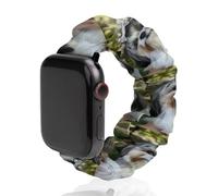 Shih Tzu with Long Hair Soft Elastic Scrunchie Watch Strap Compatible with IWatch Series 6 5 4 3 2 1 Printed Wristbands Bands