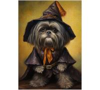 Shih Tzu Wizard Puzzles 1000 Pieces for Adults - Gift for Shih Tzu Owner - Funny Challenging Jigsaw Puzzle Perfect for Game Nights