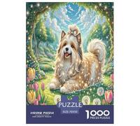 Shih Tzu1000Piece JigsawPuzzles ForAdults Challenging LargePiecePuzzles Age12+byth EducationalGame Uncover The Puzzle 70x50cm/1000pcs