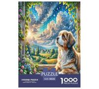 Shih Tzu1000Piece JigsawPuzzles KidsforAdult Challenging Brainteasing Age12+byth HomeDecoration Uncover The Puzzle 38x26cm/1000pcs