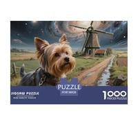 Shih TzuPuzzles for Adults Pet DogEducational 1000 Piece Home Decoration Challenging There Are Letters on The Back 38x26cm/1000pcs