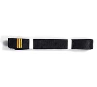 Shihan 3 Dan Bar Black Belt SATIN (gold Dan Bar) 320cm For Men/Women Karate, Kickboxing, Shotokan, Shito-Ryu, Goju Ryu, All Styles Of Martial Arts Karate Black Belt Master Kempo
