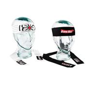 SHIHAN POWER SPORTS 1 Pair Headband set JAPAN OKINAWAN FLOWER & COBRA KAIS SWISH Daniel LaRusso & Mr Miyagi Set 2 Headband's The Karate Kids Costume Movie