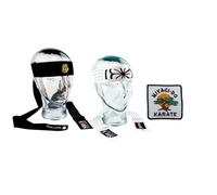 SHIHAN POWER SPORTS 3 pack 1 Pair Headband & Cloth Badge Miyagi do Karate 3inch SNAKE COBRA KAIS & OKINAWAN LOTUS FLOWER Hachimaki Japanese Headband - Fancy Dress Party Halloween