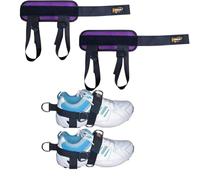 SHIHAN POWER SPORTS COMBO Dumbbell Ankle Strap's & 1 Pair 5 D Ring Foot straps Weight Lifting, Ankle Cable Attachments for Gym, Home, Ankle Bands for Exercise for Men and Women(2 Pack)