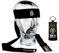 SHIHAN POWER SPORTS KARATE KID COBRA KAIS KING Headband & Keyring Strike First Karate Kids Mr Miyagi Daniel Larusso Movie Headband Men Women Children Novelty