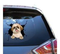 Shihtzu Car Decal Shih Tzu Gifts Cute Small Car Atickers for Mens Die Cut Fridge Sticers