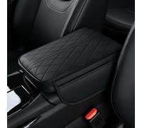 SHIHUAFADACAI Car Centre Console Cover for Land Rover Defender (L663) 2025 2024 2023 2022, Leather Car Center Console Cover, Auto Center Console Cushion with Side Storage Bag,Black
