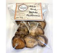 Shiitake Mushrooms, Dried Whole Head- Real Fruiting Bodies-De-Stalked- AA Grade (Lentinus Edodes) 50g