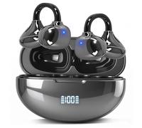 SHIJIAET Clip on AI Translation Bluetooth Earbuds 144 Language Translation Headphones 4-in-1 Translator Headsets，50H play，Sports Bone Conduction Earphones Suitable for Small Ears and Eyeglass Wearers3