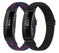 SHIJZWD Adjustable Elastic Watch Strap Compatible with Fitbit Inspire 3/Inspire 2/Inspire/Inspire HR/Fitbit Ace 3/Ace 2, Soft Breathable Nylon Sport Band Stretchy Replacement Wristband for Women Men