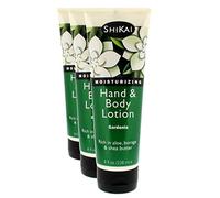 Shikai - Natural Moisturizing Hand & Body Lotion, Softens & Moisturizes with Aloe, Borage and Shea Butter (Gardenia, 8 Ounce, Pack of 3)