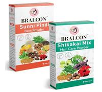 Shikakai Mix Sunni Pindi Bath-200g(100g x 2 Pack) Shikakai Mix Cair for growth PackSunni Pindi Bath for Face, Skin Whitening & Glowing