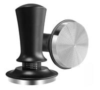 Shiketong Coffee Tamper 51/53 / 58mm Black Stainless Steel Base Expert Espresso Press Calibrated Spring Loaded For Coffee Machine Barista Tool(Spiral pattern 58mm)