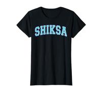Shiksa Jewish Yiddish Word Varsity Blue Letters T-Shirt
