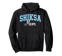 Shiksa Mom Jewish Yiddish Word Varsity Blue Letters Pullover Hoodie