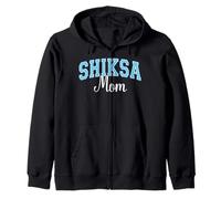 Shiksa Mom Jewish Yiddish Word Varsity Blue Letters Zip Hoodie